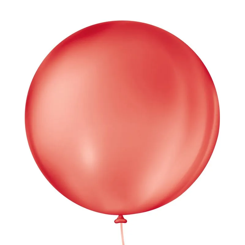 BALAO SAO ROQUE 5 LISO 50 UNIDADES VERMELHO