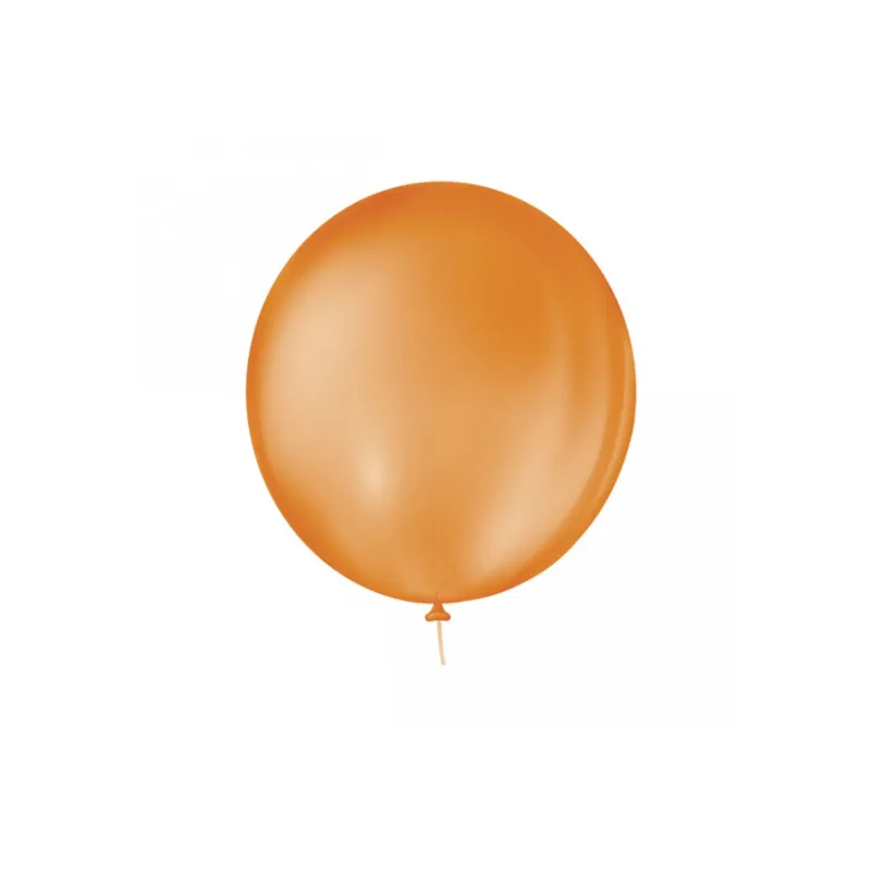 BALÃO REDONDO 25UN NÚMERO 11 LISO LARANJA MANDARIM SÃO ROQUE