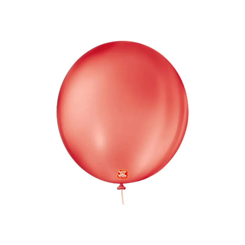 BALÃO REDONDO 25UN NÚMERO 11 LISO VERMELHO QUENTE SÃO ROQUE