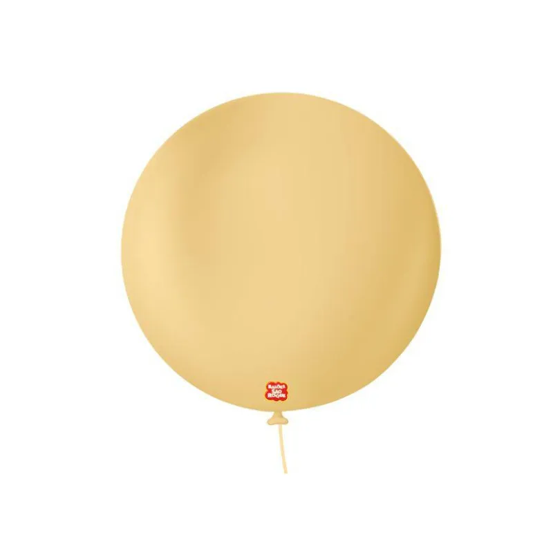 BALÃO REDONDO 50UN NÚMERO 5 LISO CAPPUCCINO SÃO ROQUE