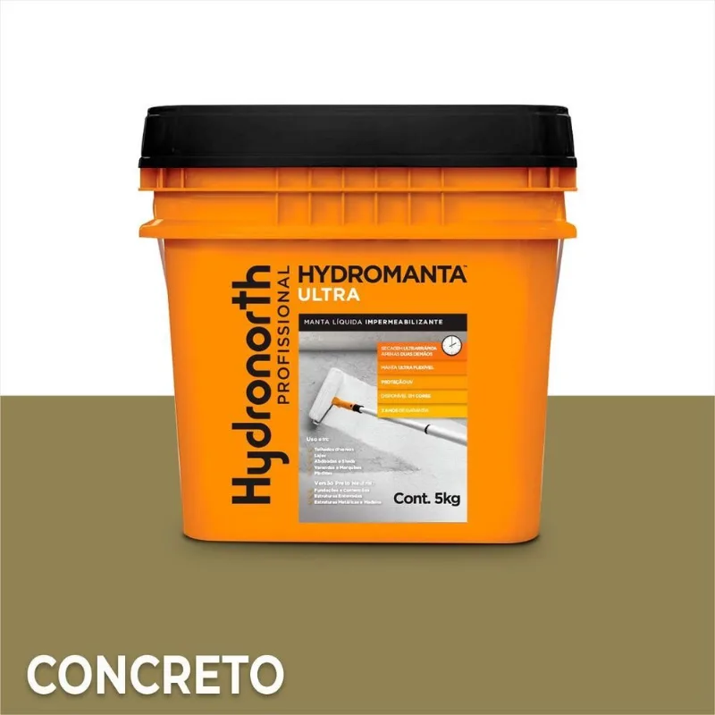 Manta Liquida Emborrachada Flexivel 5kg Hydromanta Concreto