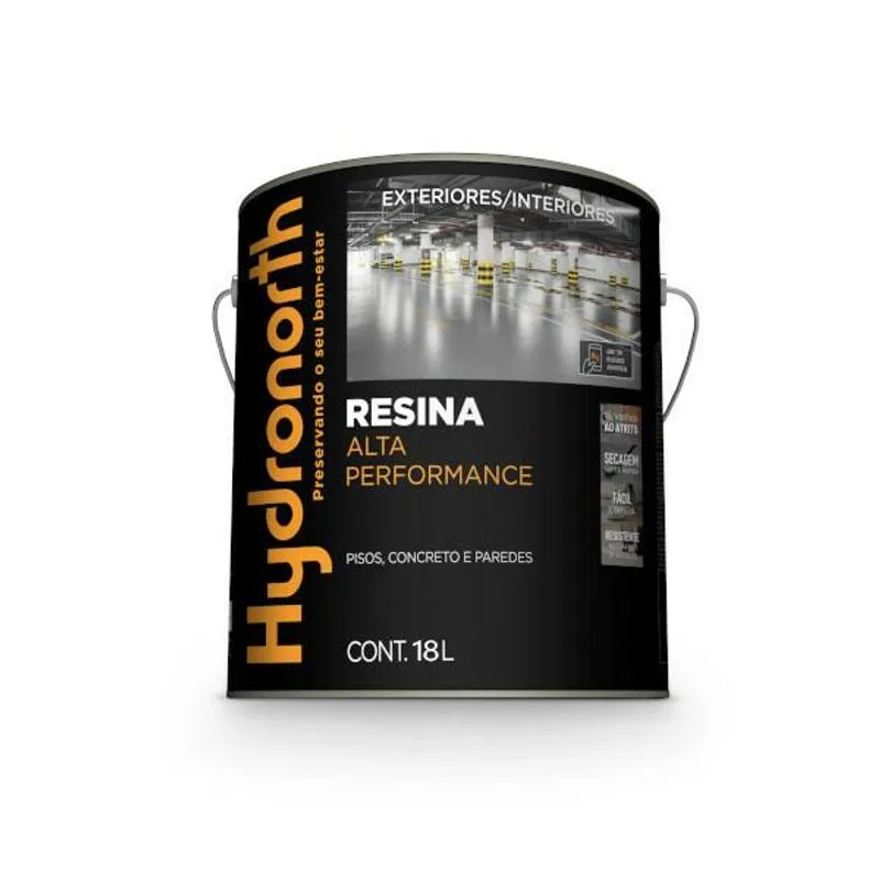 Resina Alta Performance Cinza Escuro 18L HYDRONORTH RESINA SOLVENTE ALTA PERFORMANCE 18L HYD CINZA ESCURO