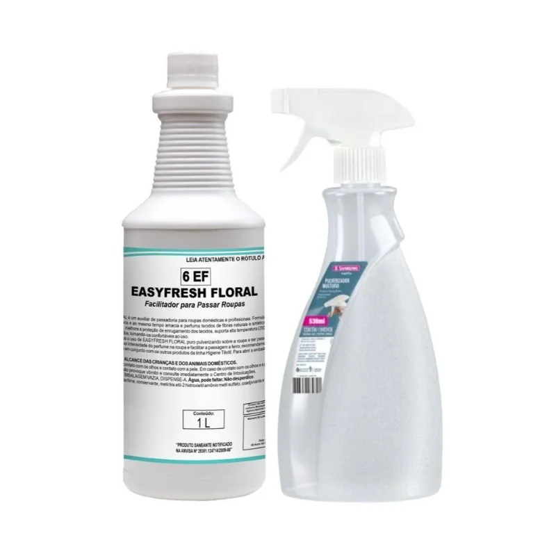 Facilitador Passar Roupas Easyfresh Floral 1l + Borrifador