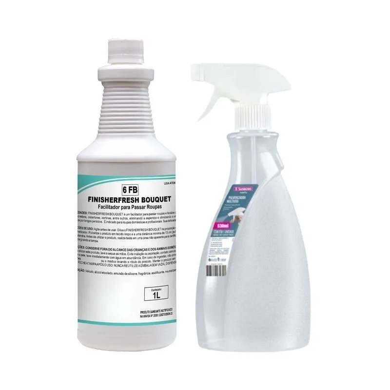 Aromatizador De Roupas Finisherfresh Bouquet 1l + Borrifador