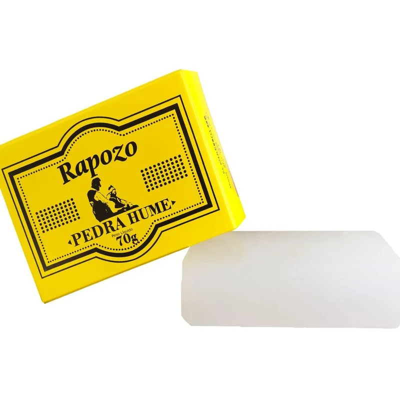Pedra Hume Cristal Adstringente e Antisséptico 70g - Rapozo