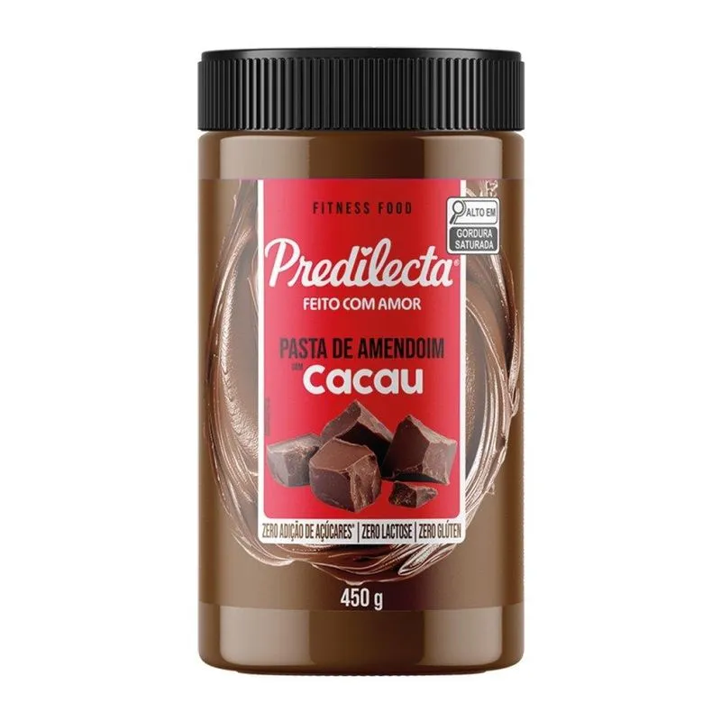 Pasta De Amendoim Predilecta Com Cacau 450g