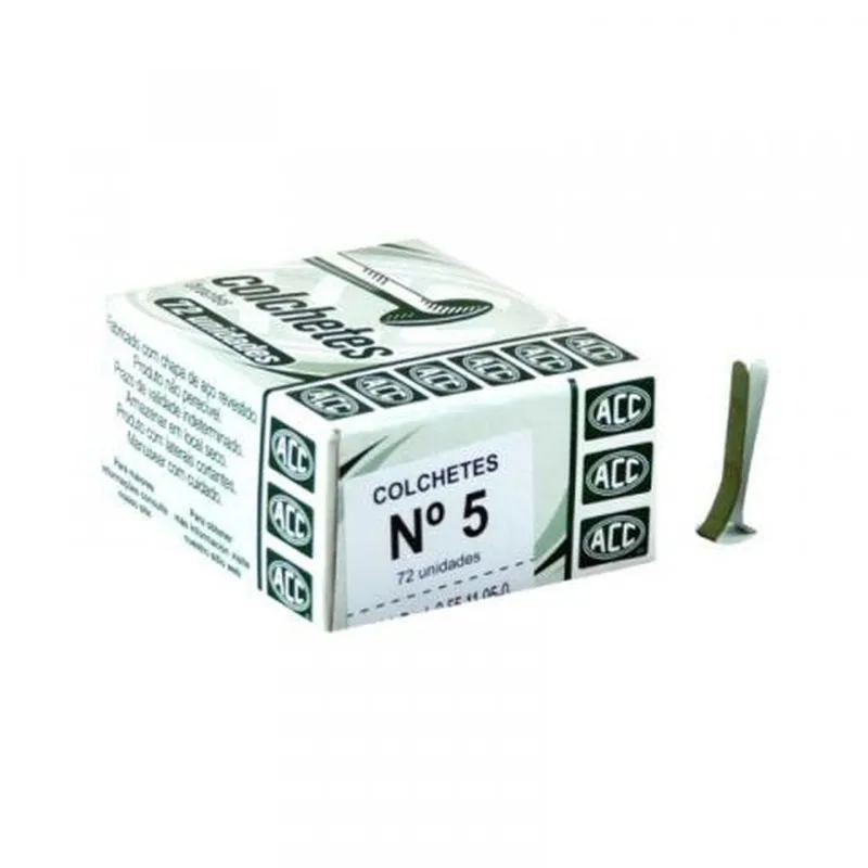 Caixa de Colchetes Nº 5 com 72 unidades - ACC