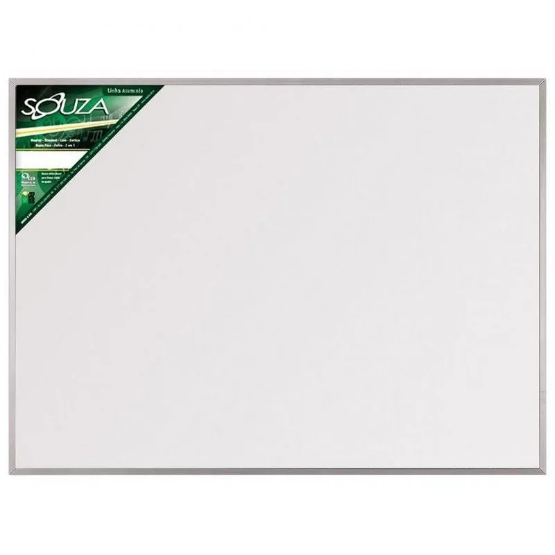 Quadro Branco Standart 70x50cm Moldura Aluminio