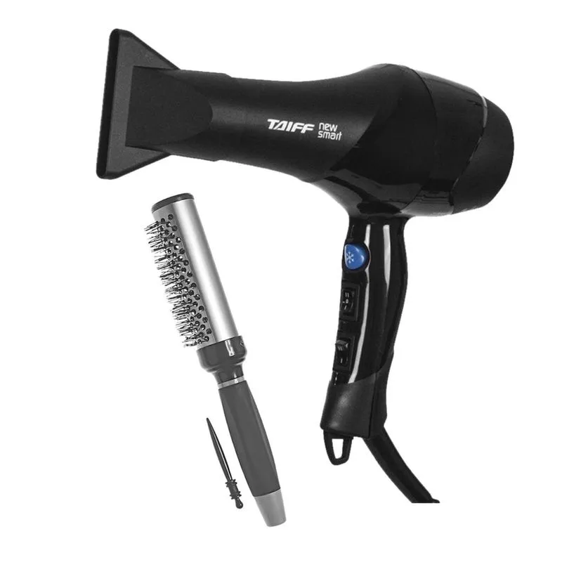 Kit - secador cabelo taiff prof. new smart 1700W 127V + escova proart ricci perfetti 98103HKH 'M'