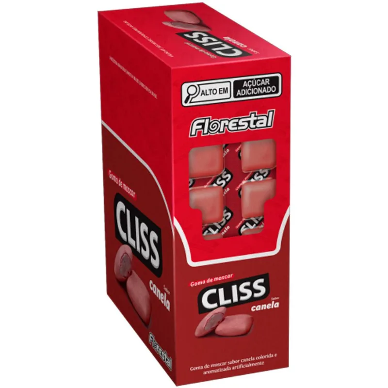 Goma de Mascar Cliss Canela c/12 - Florestal