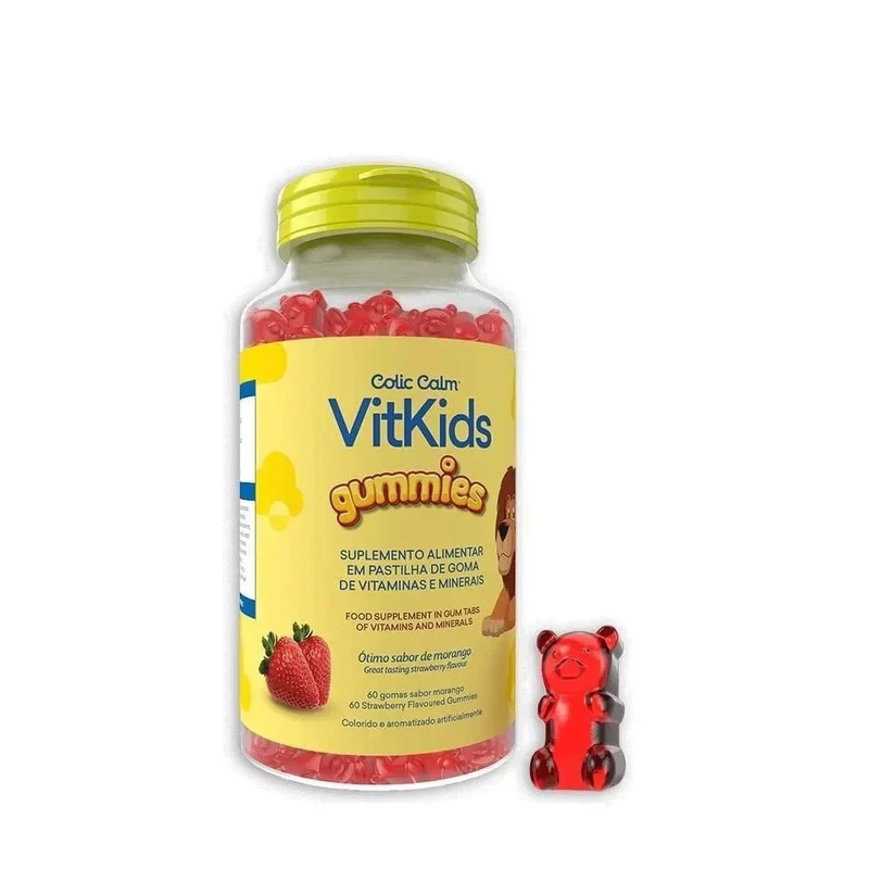 Colic Calm Vitkids Morango - 60 Unidades - Gomas
