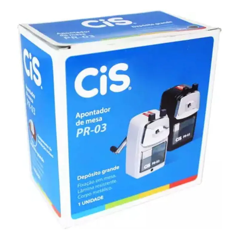 Apontador de Mesa com Manivela PR-03 Grande CIS