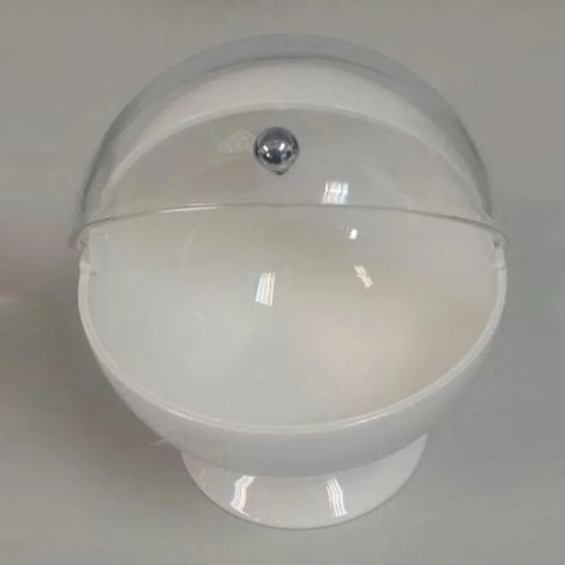 Baleiro Com Tampa em Acrilico Branco YY142W