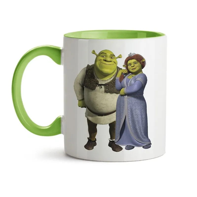 Caneca Shrek Fiona E Filhos