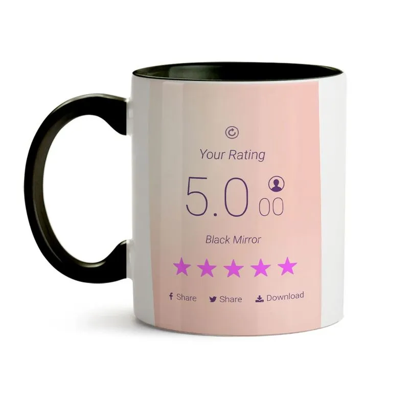 Caneca Black Mirror Your Rating