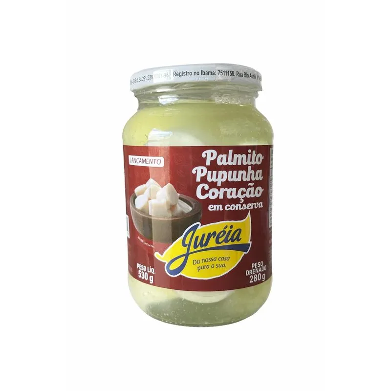 Palmito JURÉIA Pupunha Coraçao em Conserva 280g