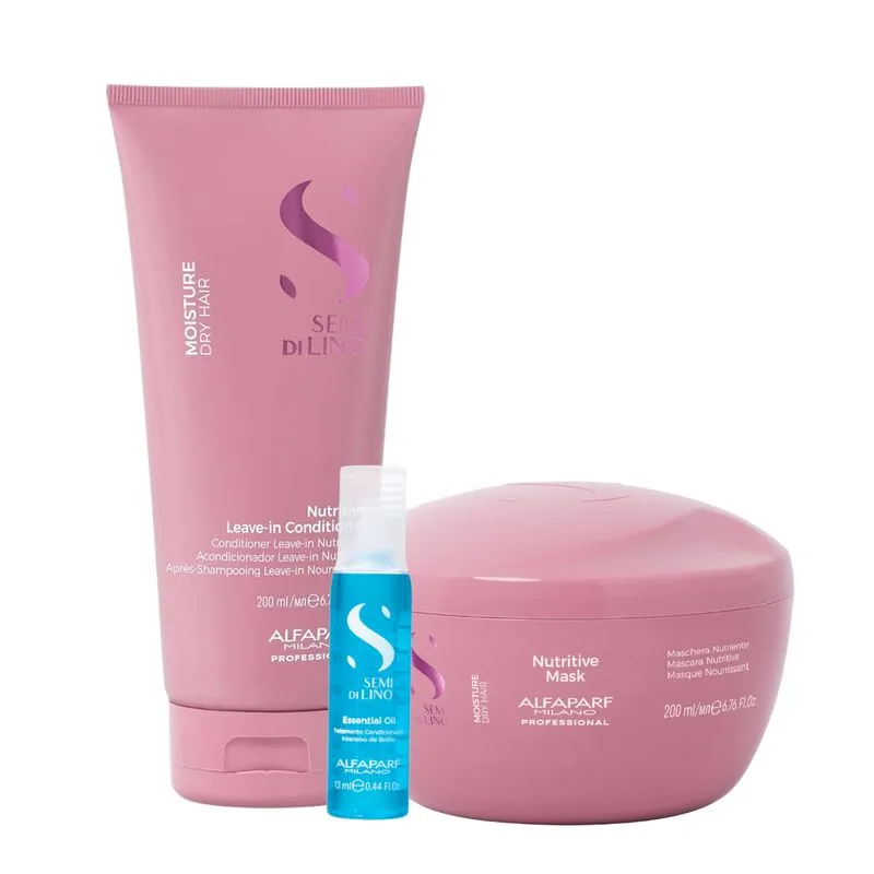 Kit Moisture Máscara, Condicionador e Ampola - Alfaparf
