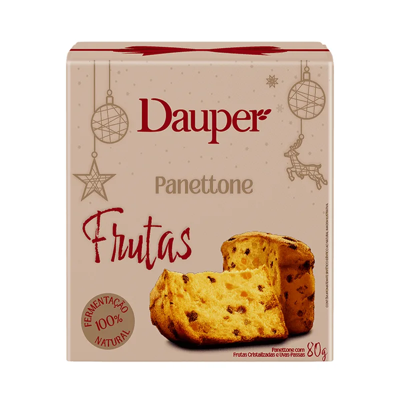 Mini Panetone Dauper Frutas 80g