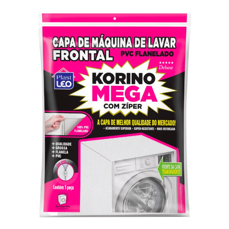 Capa p/ Máquina de Lavar Korino Mega - Plast Leo - F