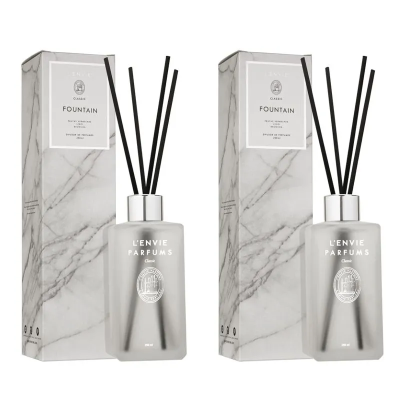 Kit 02 Difusores de Perfume Fountain 250ml Classic Lenvie