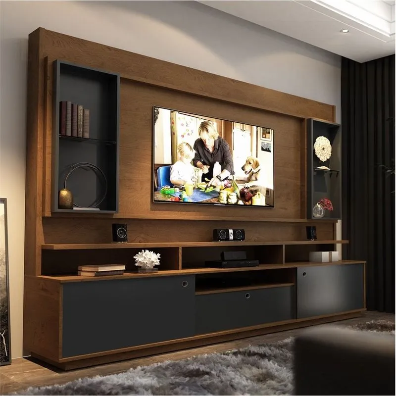 Home para TV Cosmos Naturale Grafite