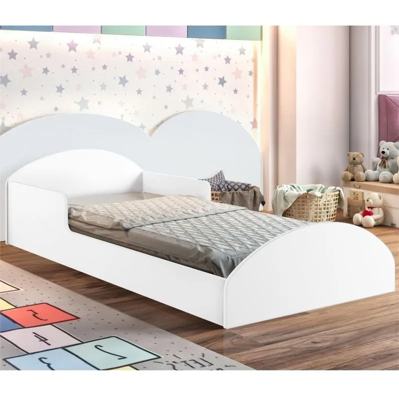 Mini Cama Moon Branco com Colchão