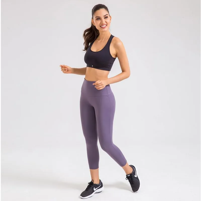 Calça Legging Capri Cintura Perfeita Cinza P