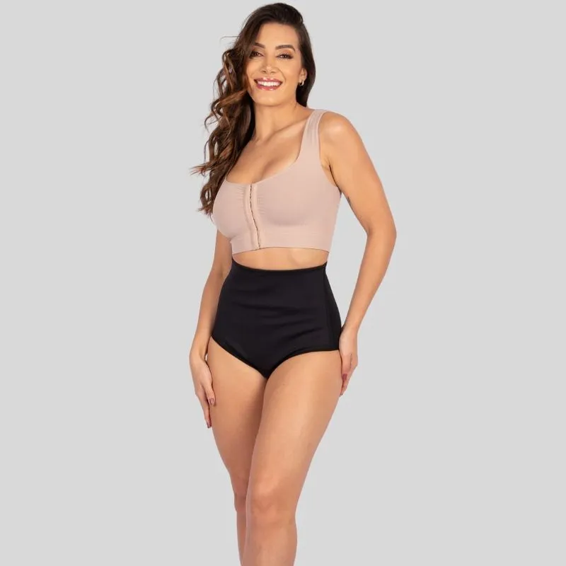 Calcinha Alta Emana® Alta Compressão Preta EG