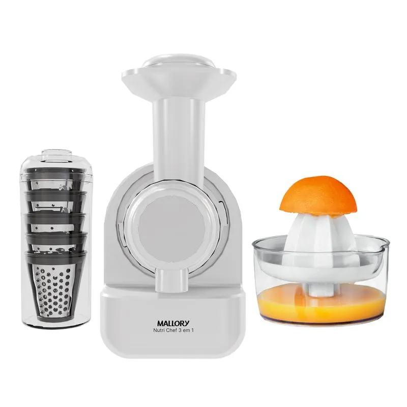 Processador de Alimentos 3 em 1 Mallory Nutri Chef - 220V