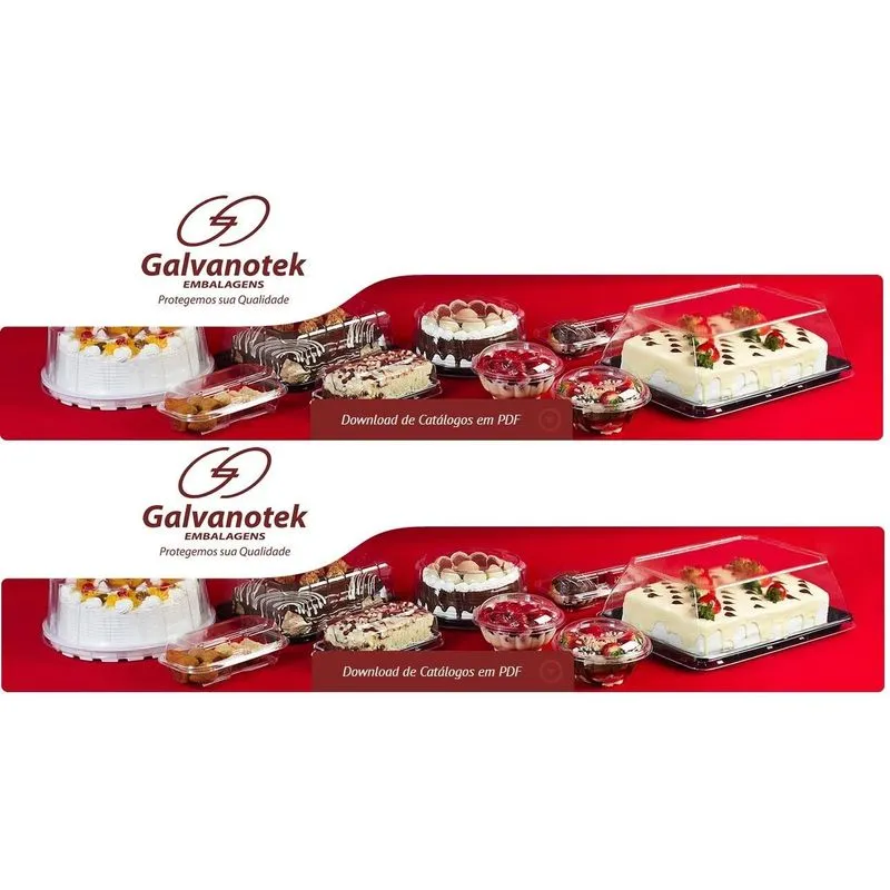 100 Embalagem Para Mini Torta 0,75kg Galvanotek G-32ct (1cx)