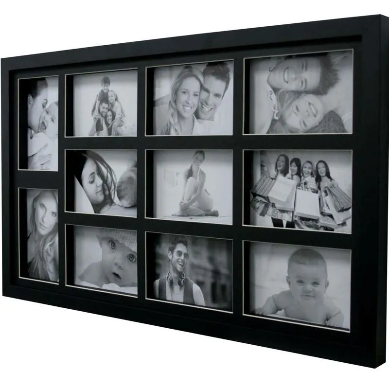 Painel Fotográfico de Parede Kapos 64053 Bee Collection para 11 Fotos 10x15 cm Preto