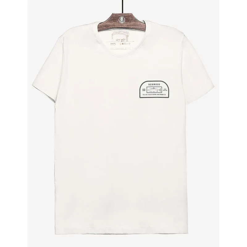 T-shirt Fishing 104887-off White-m