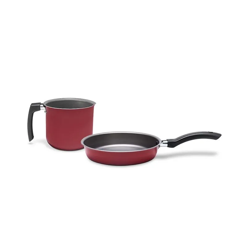 Conjunto Frigideira e Fervedor Brinox com 2 Peças Antiaderentes