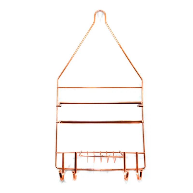 Organizador para Banheiro Aramado Rose Gold Útil Bazar SC128CG