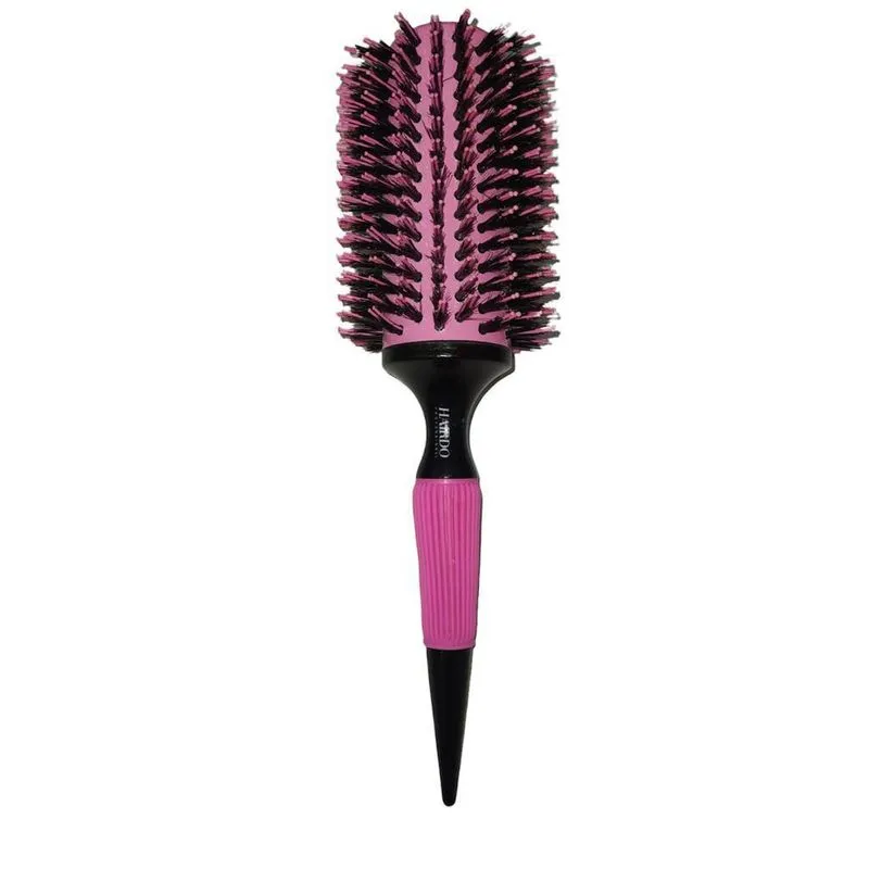 Escova Cabelo Térmica Rosa Cerda Javali Mista Madeira