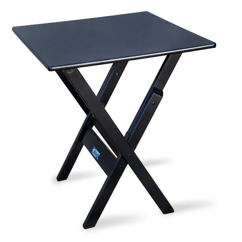 Mesa Dobrável Madeira 60x60 Preta - Cor: Preto