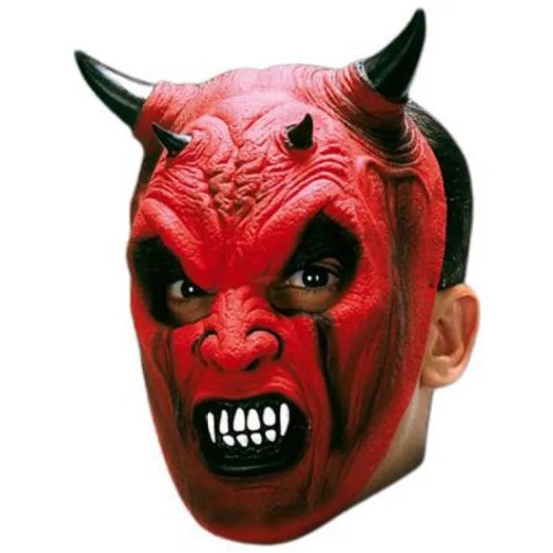 Máscara Diabo Com Elástico - 100% Látex (spook). B+