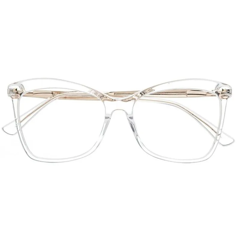 Armação Óculos De Grau Feminina Quadrada Frida Transparente