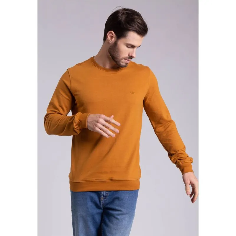 Blusão Docthos Slim Moletom Color 119 Caramelo Gg