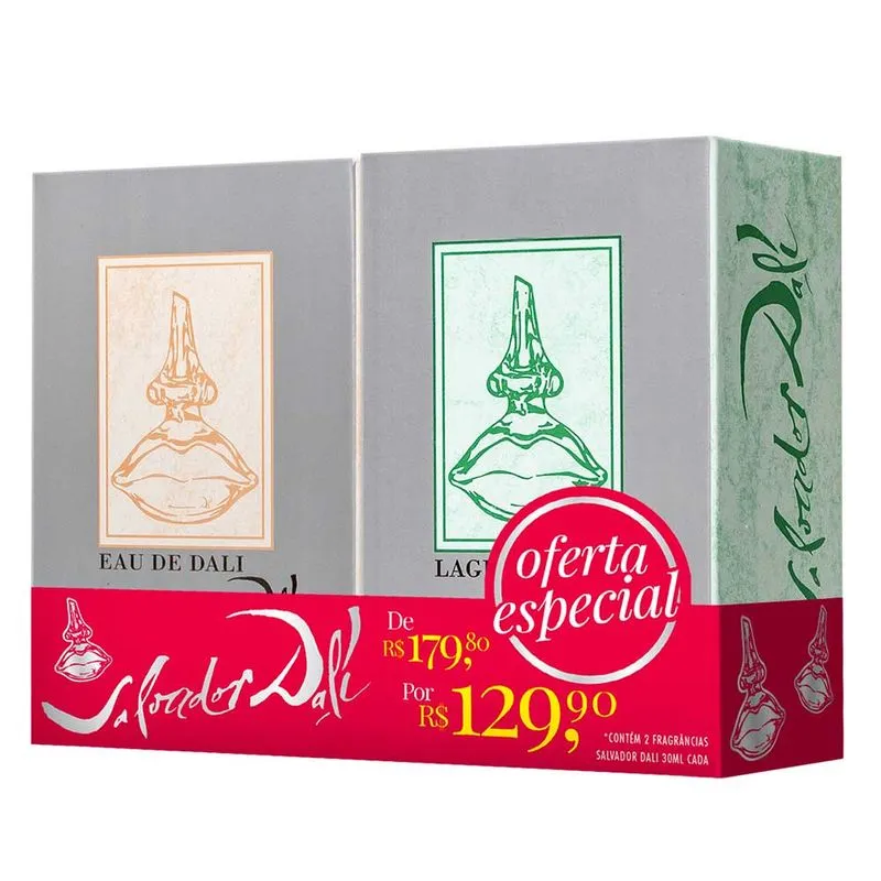 Salvador Dalí Laguna Eau Dalí Kit – 2 Perfumes Femininos EDT Kit