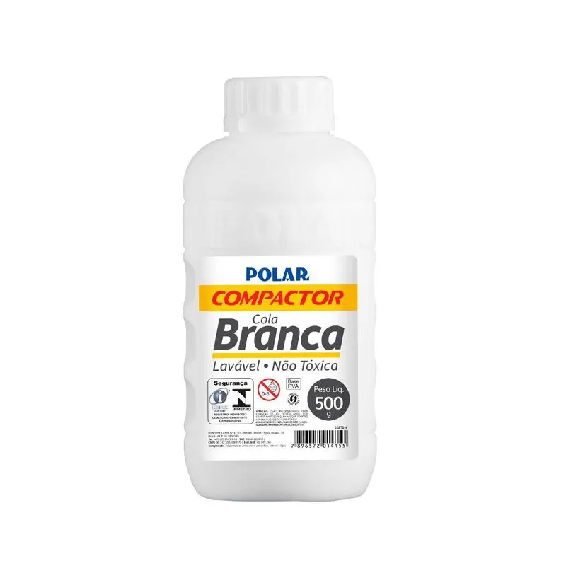 Cola Polar Branca 500g Com 12 Unidades