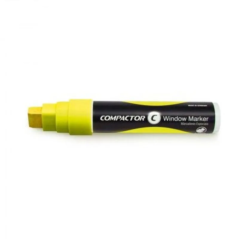 Marcador Para Vidros Window Marker Amarelo 8006 Compactor Compactor - UN