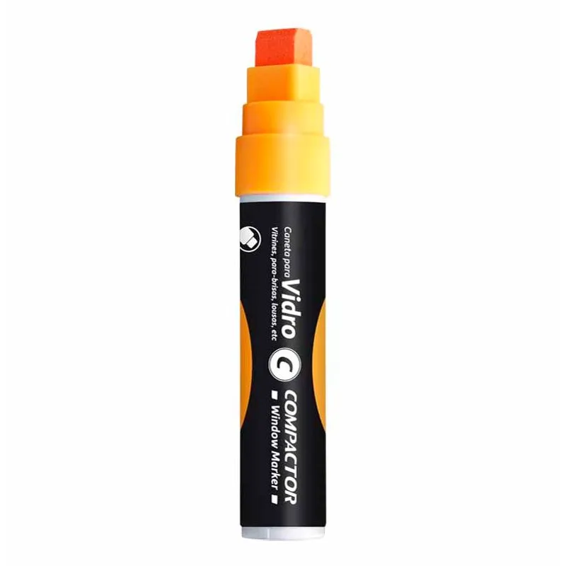 Marcador Para Vidros Window Marker Laranja 8007 Compactor Compactor - UN