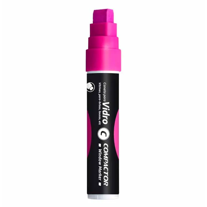 Marcador Para Vidros Window Marker Rosa 8014 Compactor Compactor - UN