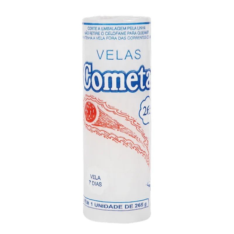 Vela Cometa 7 Dias Branca 265g