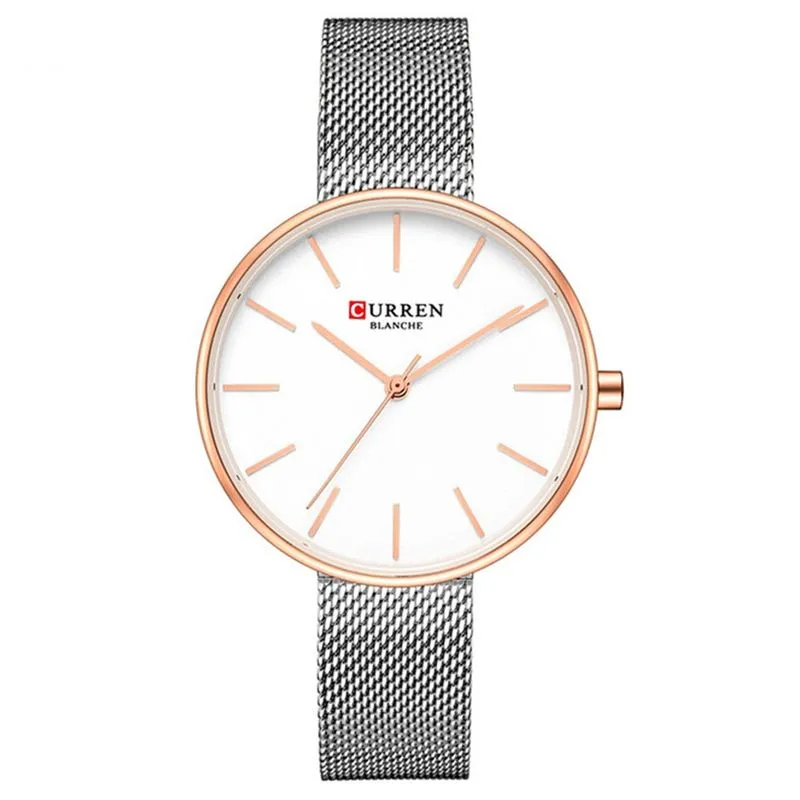 Relógio Feminino Curren Analógico C9042L - Prata