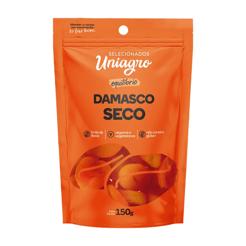 Damasco Uniagro Equilíbrio Seco Pouch 150g