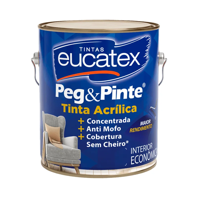 Tinta Peg e Pinte Acrílica Cappuccino Fosco 3,6 L Cappuccino