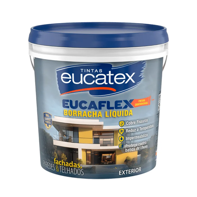Borracha Líquida Eucaflex Branco Balde 4 Kg Branco