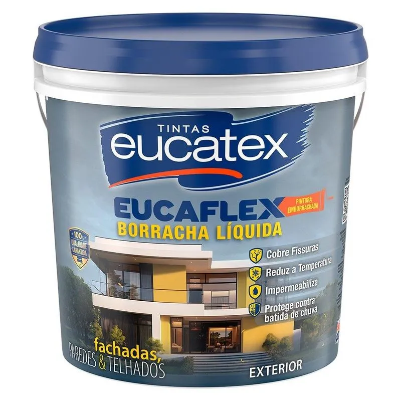 Tinta Acrílica Eucaflex Borracha Líquida Elephant Fosco 4kg